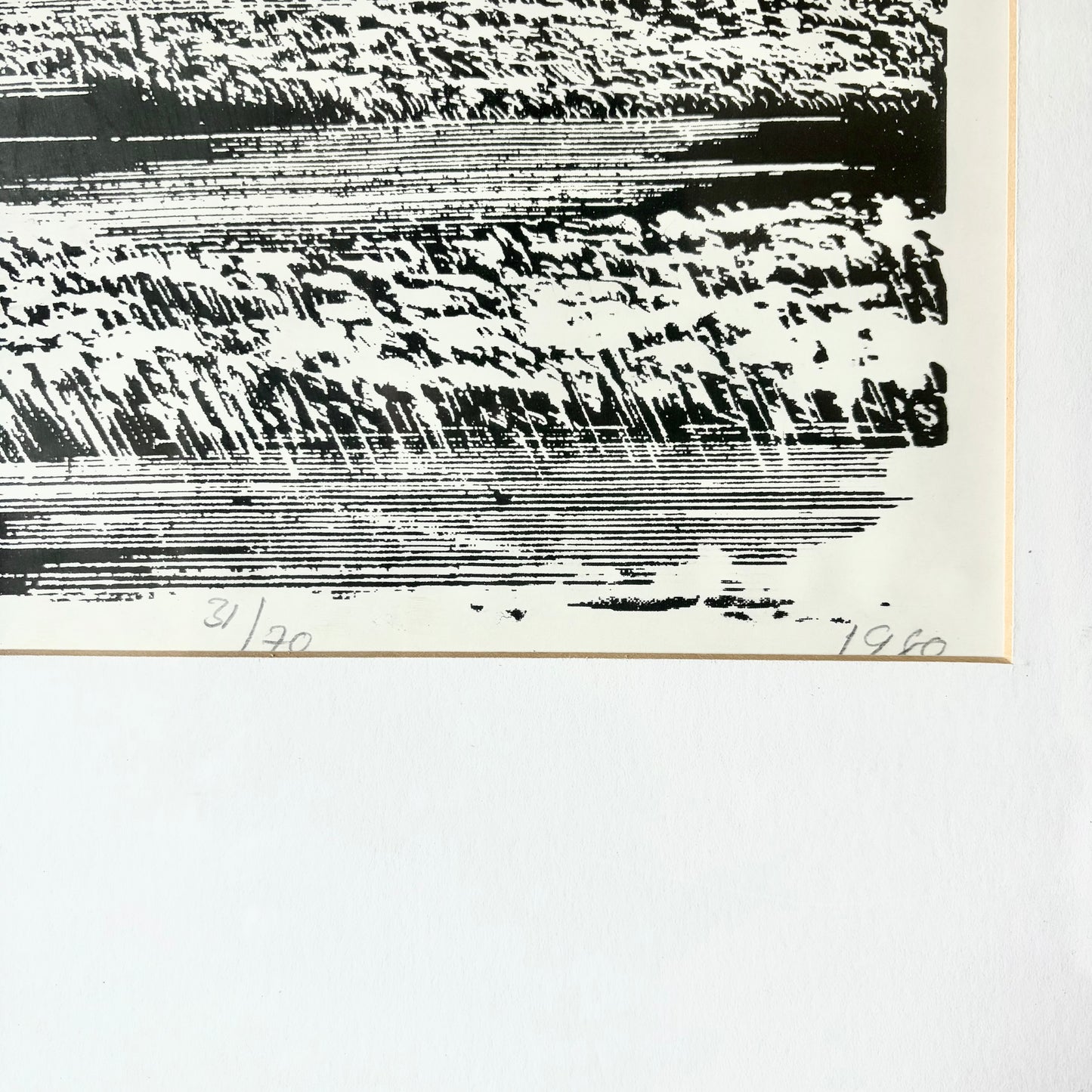 David McKay — Galloping Horse, Linocut/Woodblock Print, 31/70, 1980 — Framed Original Art