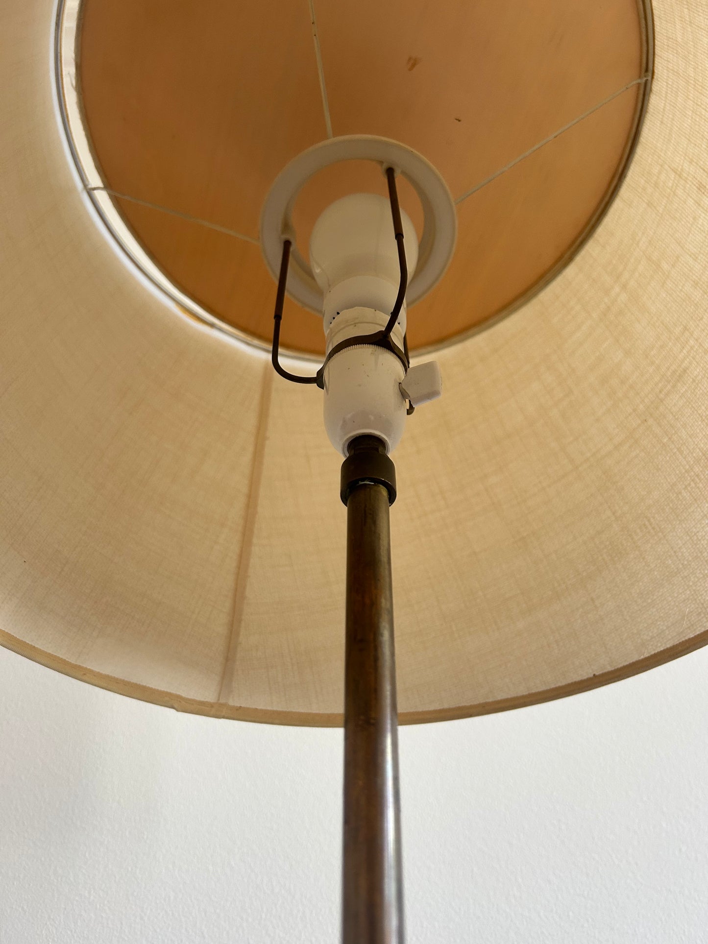 Mid-Century Danish Brass Floor Lamp