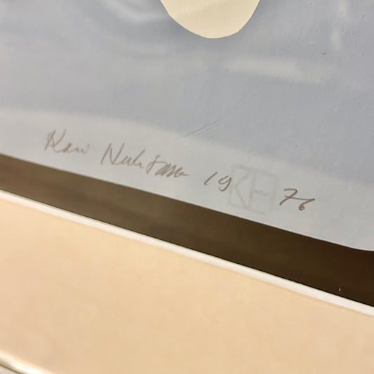 Framed graphic sheet by Kari Huhtamo from 1976 - 21/50