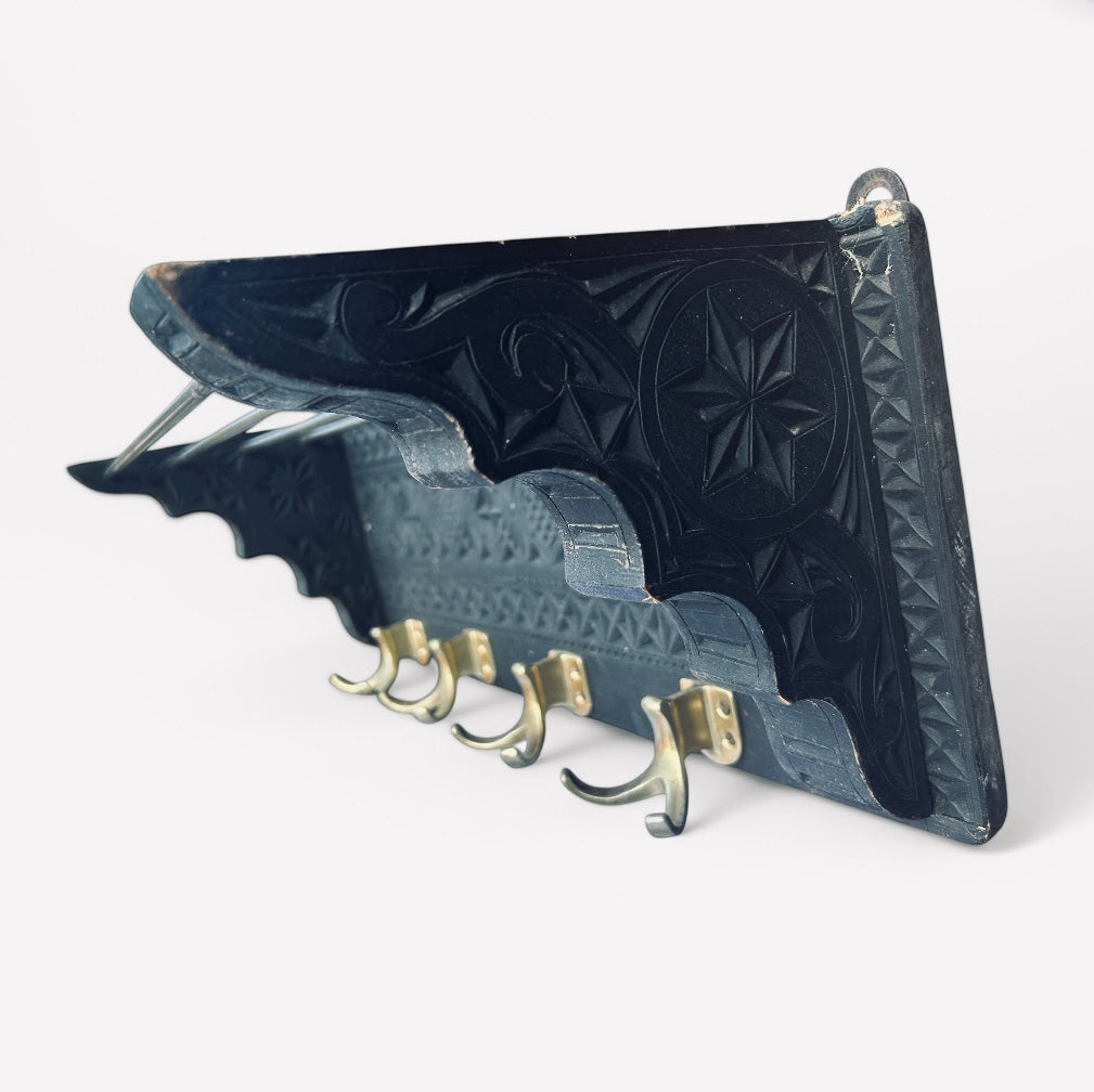 Folk art shelf from the early 1900s