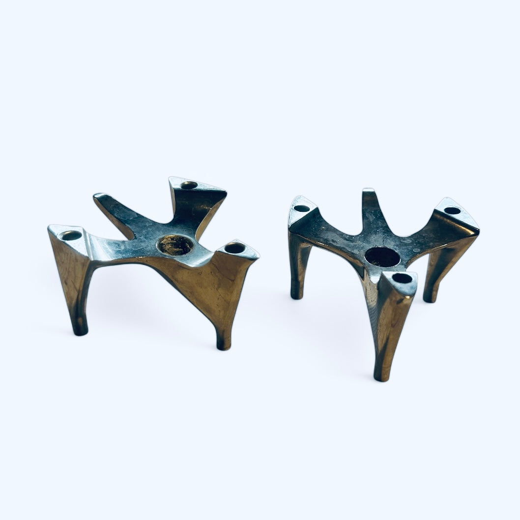 Two bird candleholders from German Hammonia Motard in the 1970s
