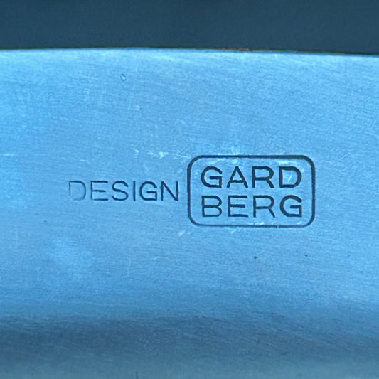 Serving dish in metal from the 1960s by Bertel Gardberg for Hackman