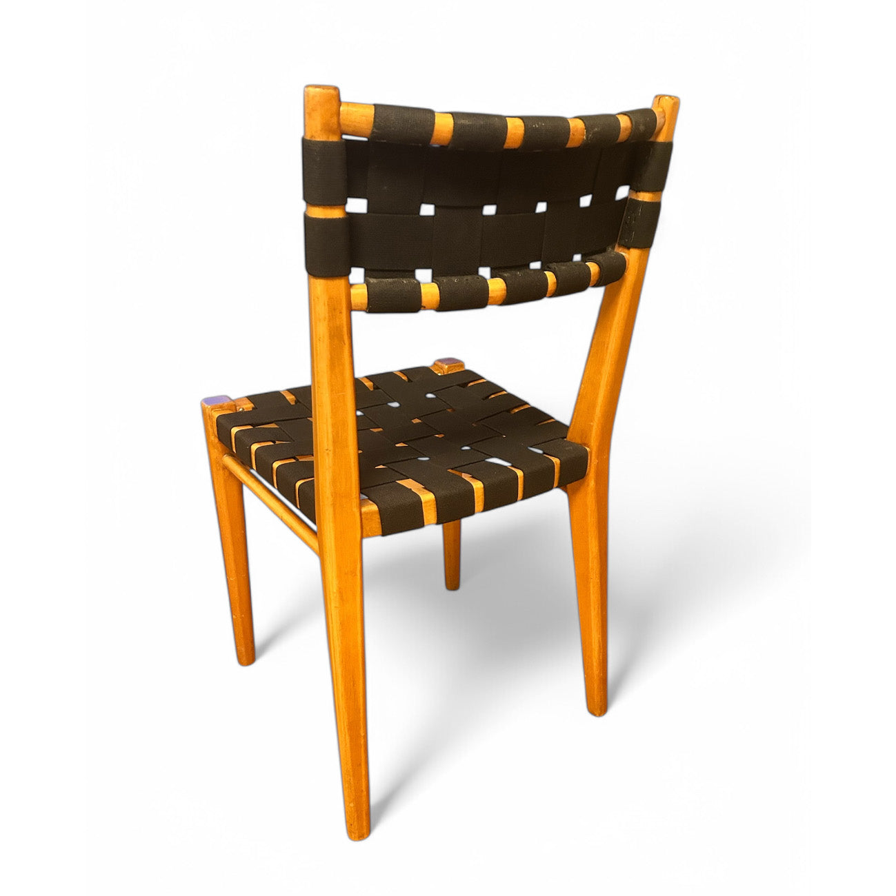 Wooden side chair in the style of Artek