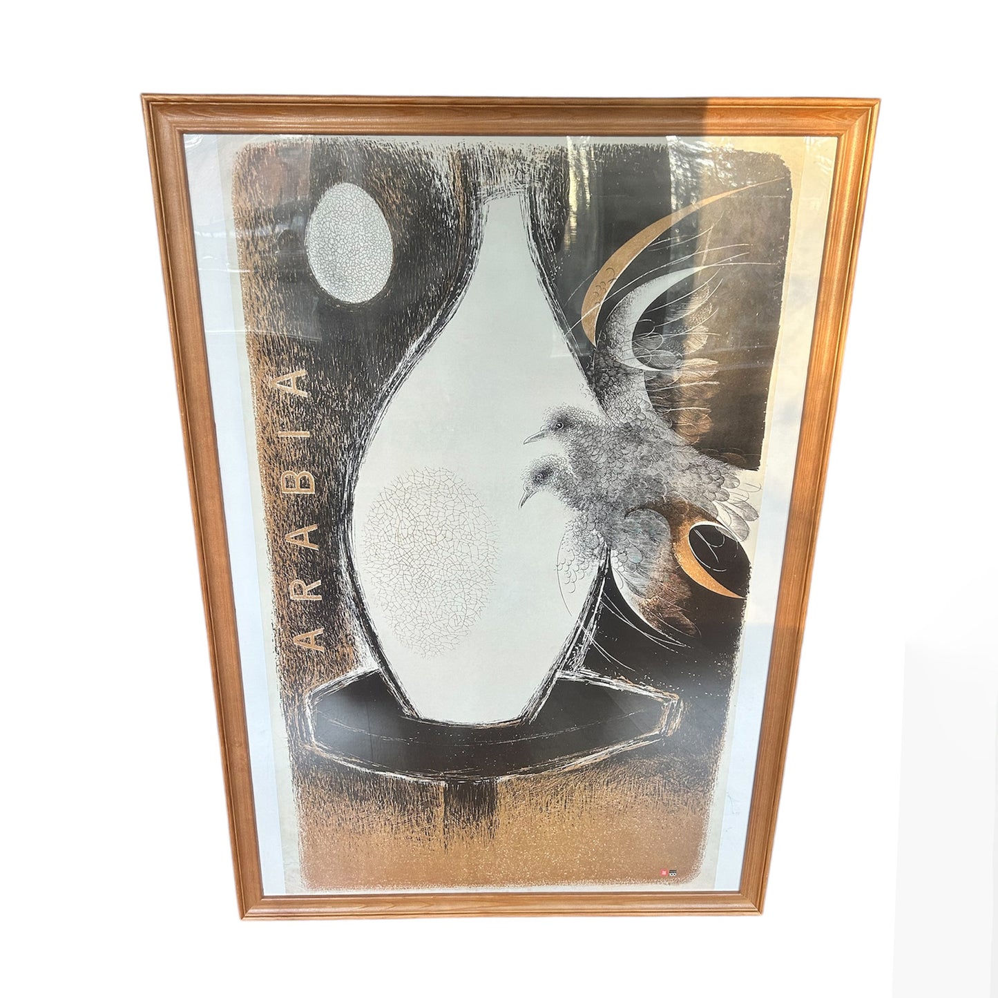 Arabia poster with motive from 1950 by Tapio Wirkkala