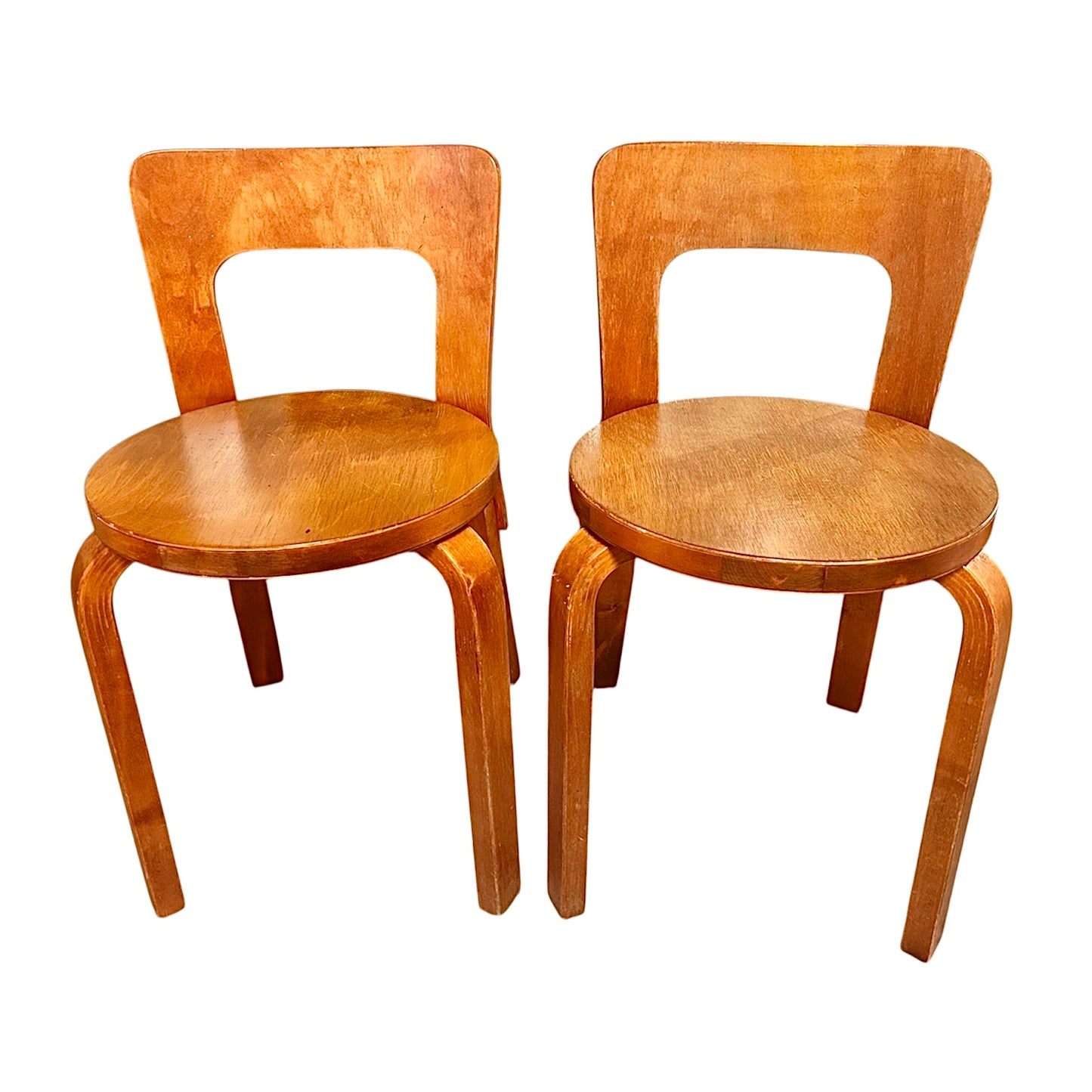 Artek 65 chairs by Alvar Aalto for Artek