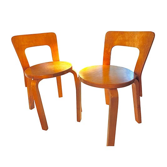 Artek 65 chairs by Alvar Aalto for Artek
