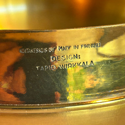 Bronze bowl from the 1970s by Tapio Wirkkala for Kultakeskus