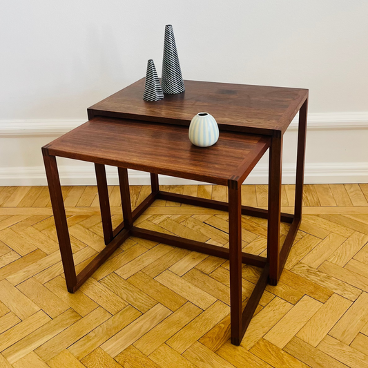 Nest of tables in teak by Karl Erik Ekselius for JOC Vetlanda