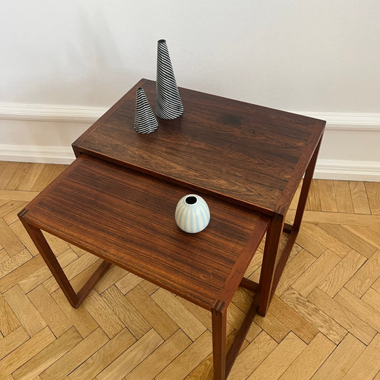 Nest of tables in teak by Karl Erik Ekselius for JOC Vetlanda
