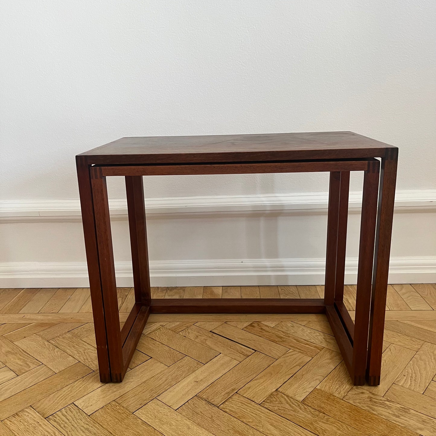 Nest of tables in teak by Karl Erik Ekselius for JOC Vetlanda