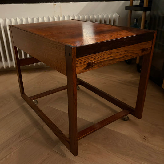 Rosewood Side Table with Drawer
