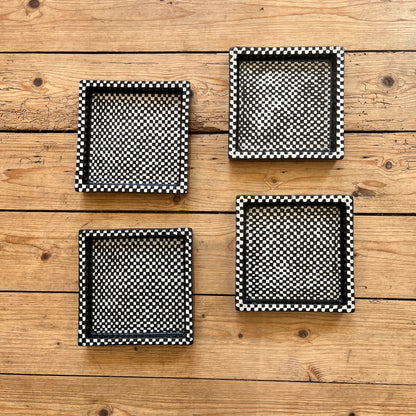 Stig Lindbergs and Gustavsbergs Domino tray, 15x15 cm