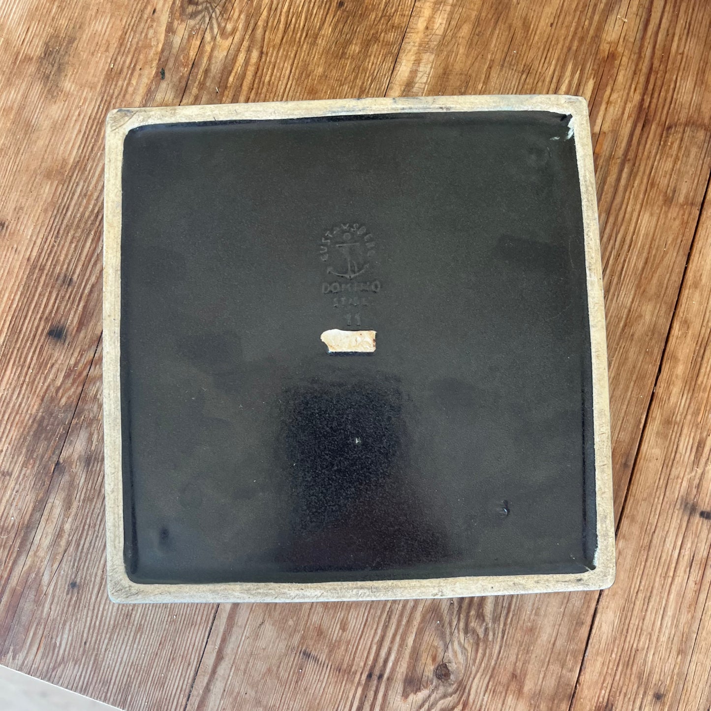 Stig Lindbergs and Gustavsbergs Domino tray, 15x15 cm