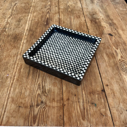 Stig Lindbergs and Gustavsbergs Domino tray, 15x15 cm
