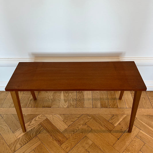 1960s teak bench, side table