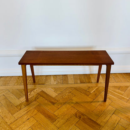 1960s teak bench, side table
