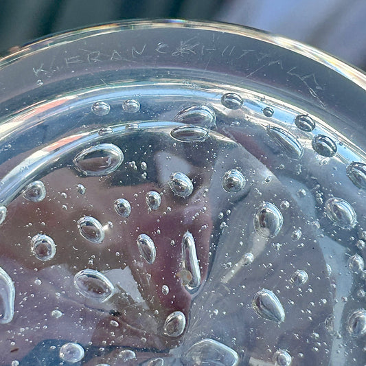 Glass 'sooda' bottle by Kaj Franck for Iittala