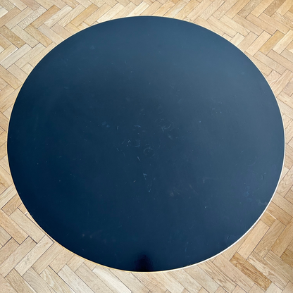 Table 90A, by Alvar Aalto, with black laminat top, for Artek