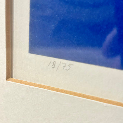 Framed graphic sheet by LG Nordström from 1985 - 18/75