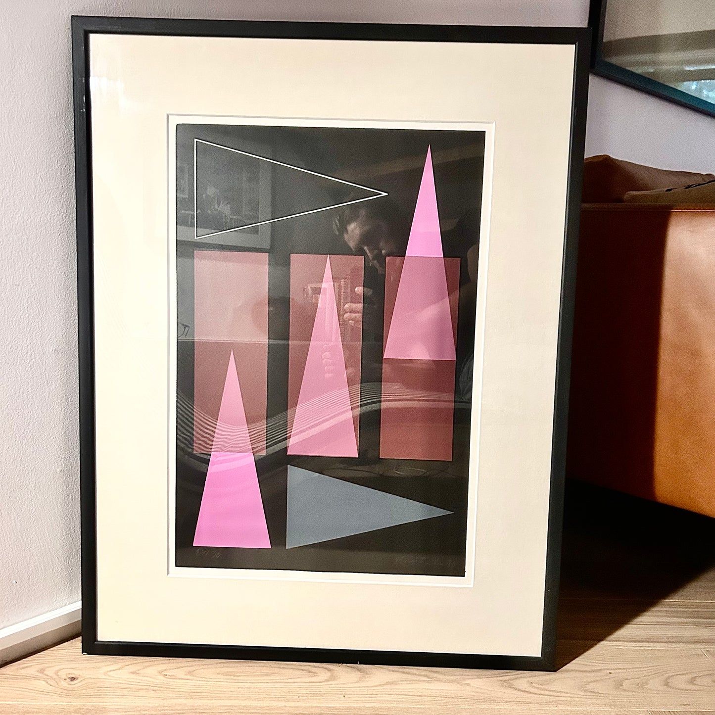 Framed graphic sheet by Jorma Hautala from 1980 - 24/30