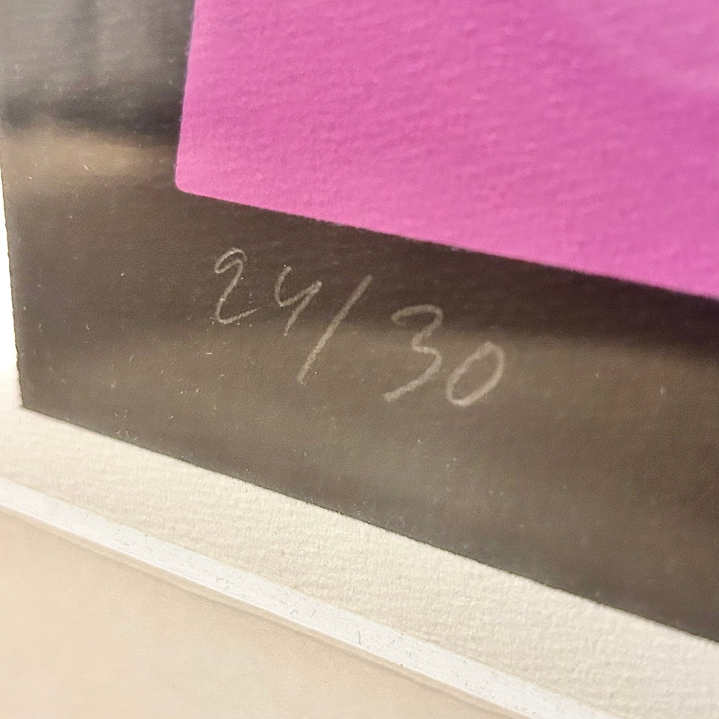 Framed graphic sheet by Jorma Hautala from 1980 - 24/30