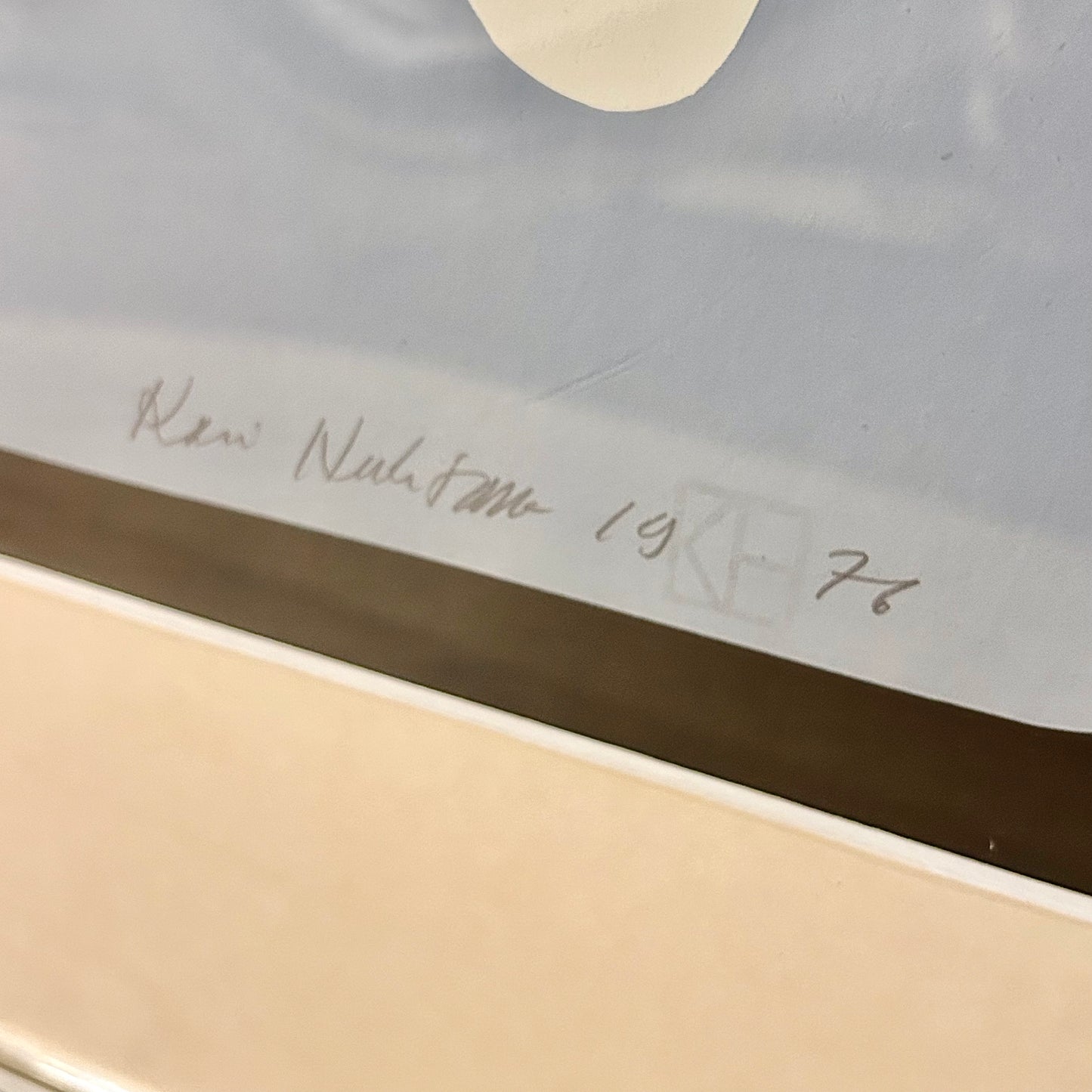 Framed graphic sheet by Kari Huhtamo from 1976 - 21/50