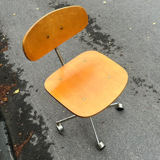 Midcentury Modern Architect's Swivel Desk chair