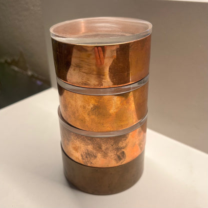 Four Outokumpu medal jars by Tapio Wirkkala for Kultateollisuus