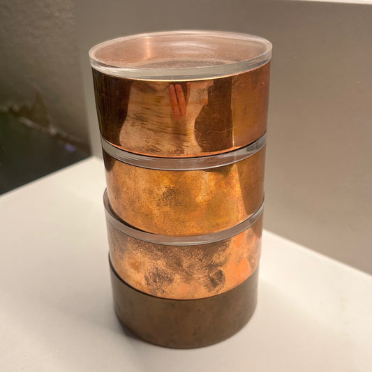 Four Outokumpu medal jars by Tapio Wirkkala for Kultateollisuus