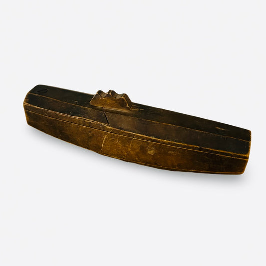 Nordic folk art pen case from the 1800s