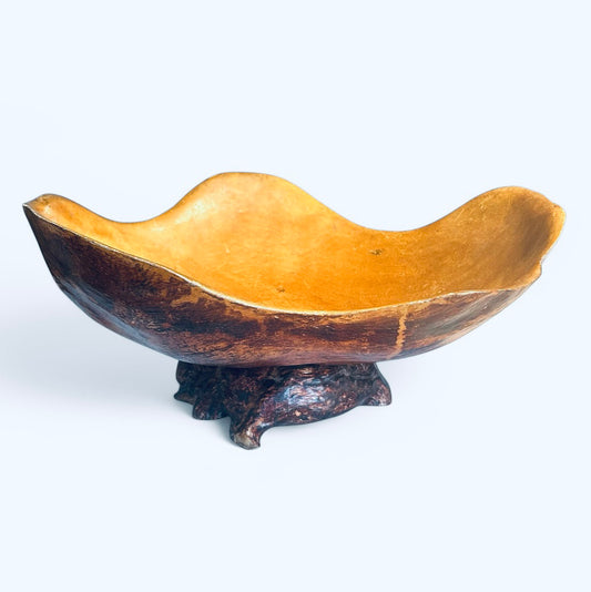 Large Finnish burl bowl from the 1950s
