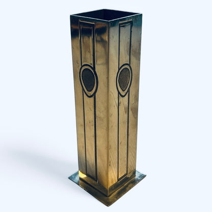 Art Nouveau design pewter vase by Charles Rennie Mackintosh from the UK