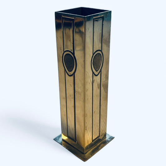 Art Nouveau design pewter vase by Charles Rennie Mackintosh from the UK