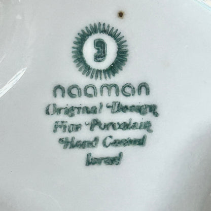 Large Naaman organic shape porcelain vase from the 1970s