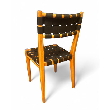 Wooden side chair in the style of Artek