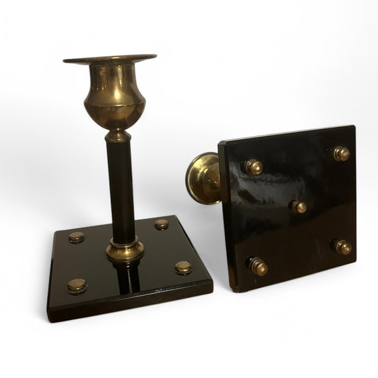 A pair of 1930s Art Deco candle holders from Sweden