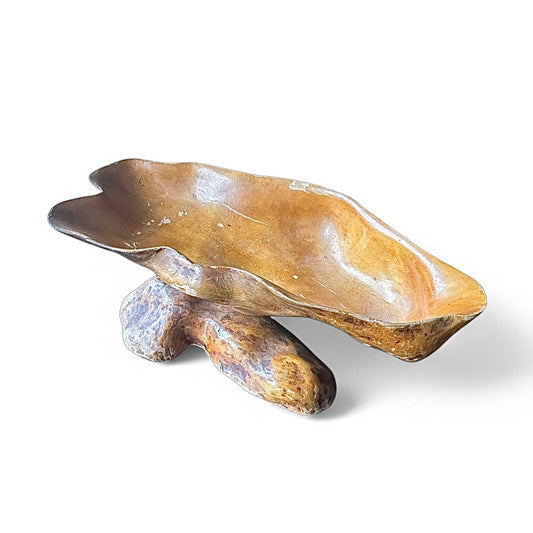 Finnish wartime 1940s burl bowl from Syväri