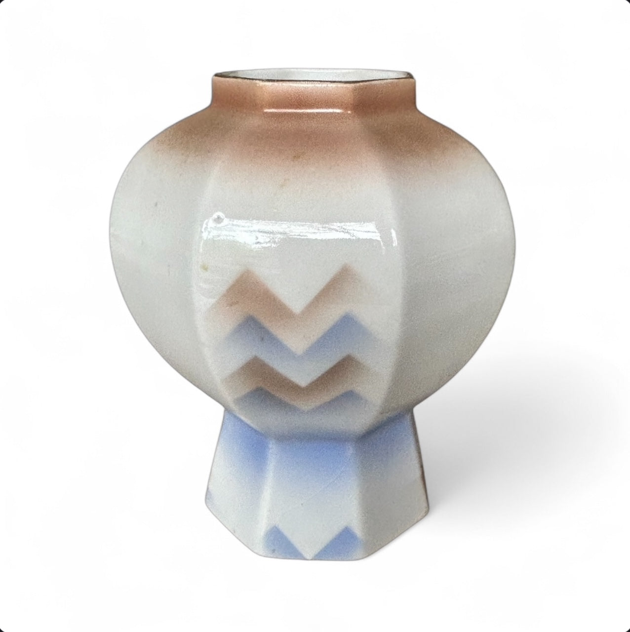 1930s ceramic vase in the art deco style by Arabia