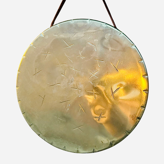 British 1950s gong in brass