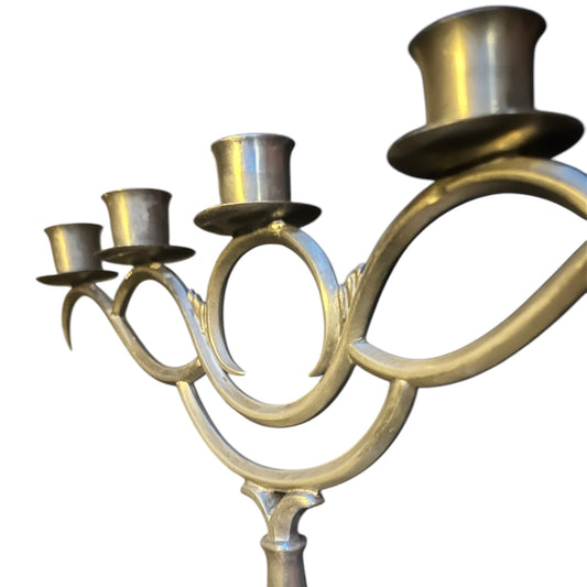 Tin candelabra in the style of Tynell and Taito from the 1930s
