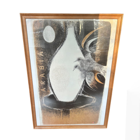 Arabia poster with motive from 1950 by Tapio Wirkkala
