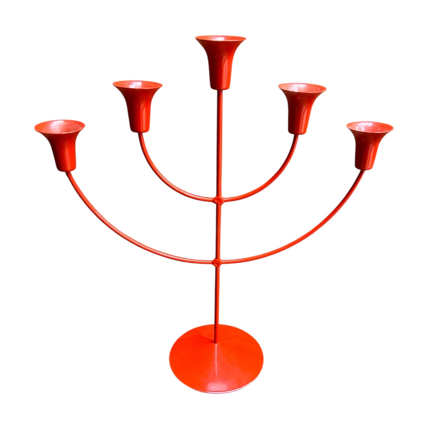 Five arm candelabra from the 1970s by Boda Shop