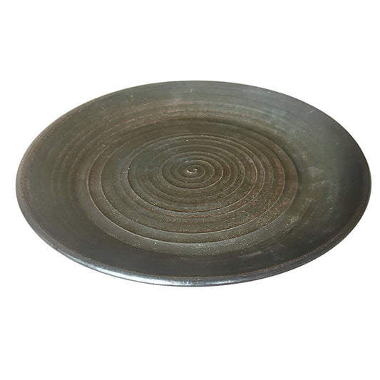 Large 1960s hand thrown dish by Francesca Mascitti-Lindh for Arabia