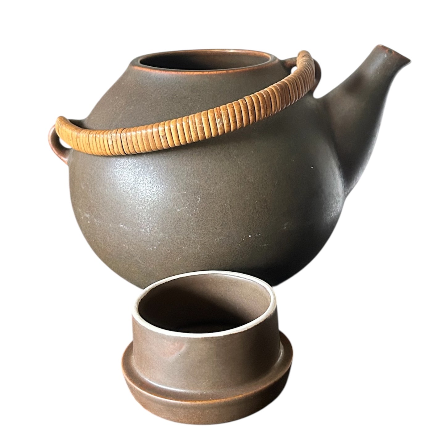 Large Finnish 1950s stoneware teapot by Ulla Procopé for Arabia