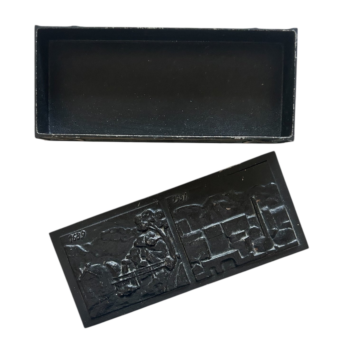 Cast iron box by Husqvarna from the late 1950s