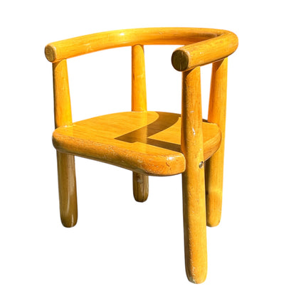 Small mid century Finnish children's chair in birch