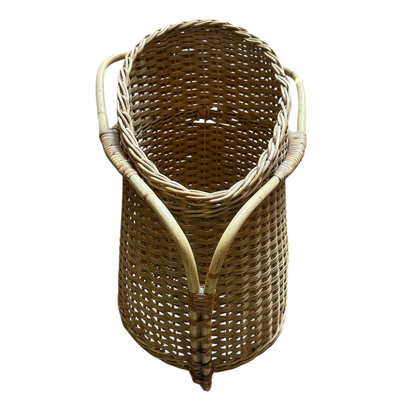 Finnish Rattan Basket from the 1950s