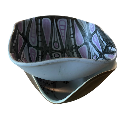 Two ceramic bowls by Raili Suvanto for Kupittaan Savi