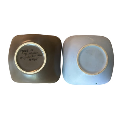 Two ceramic bowls by Raili Suvanto for Kupittaan Savi