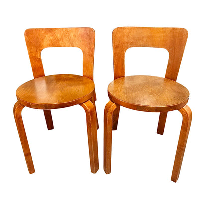 Artek 65 chairs by Alvar Aalto for Artek
